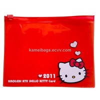 PVC Bag (KM-PVB0002), PVC Gift Bag, PVC Card Bag, Plastic Bag, Gift Packing Bag, Promotion Bag