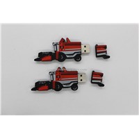 PVC Bus Cle USB Drive with 4GB