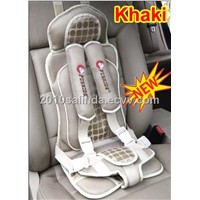 Portable Baby Kid Toddler Car Safety Secure Booster Seat Cover Harness Cushion--Khaki