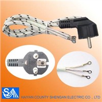 SNI APPROVED 3*0.75 SQUARE PVC/BRAIDED POWER PLUG WITH WIRE