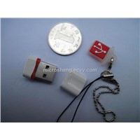 Supper Min USB Flash Drive with Keychain