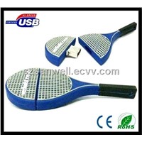 Tennis Racket Silicone USB Flash Memory-S031