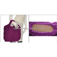 Fashion Knitted Handing Purse Handbag