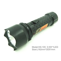 plastic rechargeable LED torch light, flashlight LED