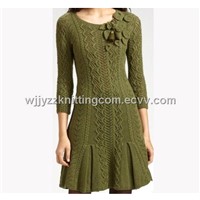 Vest Dress Princess Dress / Wool Acrylic Knitted Wear