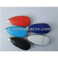 Water Drop Shape Plastic USB Flash Drive-Mini-049