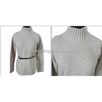 Women Sweater Cardingan Pullover Outwear Knitted Jacquard
