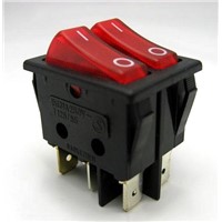 DPST DPDT Electrical Rocker Switches Series with/without Light