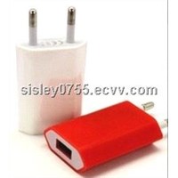for iphone4s universal flat colorful usb wall charger