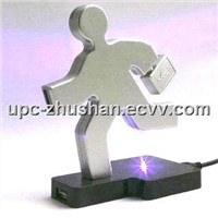 Promotional Gift Cute Human 2D 4 Port USB HUB