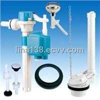 Toilet Cistern Fittings: Side Filling Valve and Flapper Flush Valve