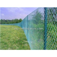 2.5MM Wire Diameter 60x60MM Mesh Opening PVC Coated Chain Link Fence