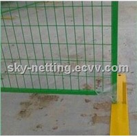 4MM Wire Diameter 50*100MM Mesh Opening 1.8*3M Size 30MM Pipe Canada Temporary Fence