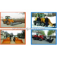 4WD Front Wheel Loader ZL18F with 0.85 Cbm Bucket