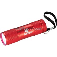9 LED Aluminum Handy Police Torch with Strap