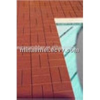 Anti-slip Swimming pool rubber tile (EN1177)