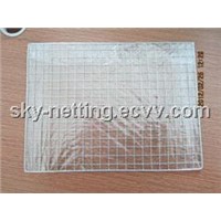 Galvanized Barbecue Mesh 1mm Diameter 1'' Mesh Size 400*600mm Size Plastic Bag Packed