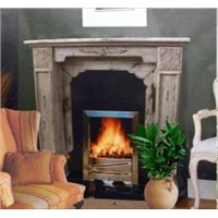 Handmade Wood-Burning Fireplace
