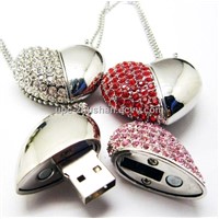 Hot Gifts Heart Diamond 16GB 8GB USB Flash Mass Storage