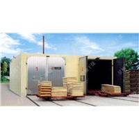 Indirect-fired heating wood drying kiln