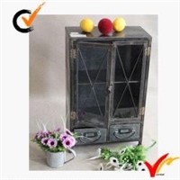 Industrial Chic Metal Cupboard With Drawer