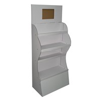 White Cardboard Display Shelves for iPhone Products with LED