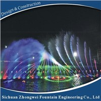Music Dancing Fountain with LED Lights
