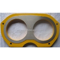 Niigata concrete pump spare parts spectacle wear plate DN 210