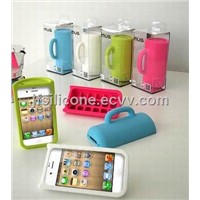 Silicone Mug shape case for Iphone4 and Iphone4S