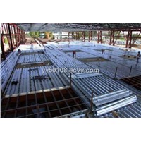Steel floor deck forming machine