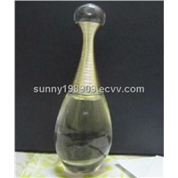 brand named glass perfume bottle