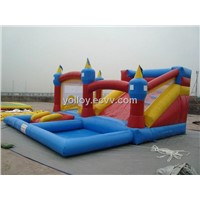 Inflatable Bouncer with Pool Water Slide
