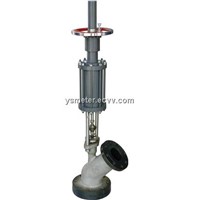 pneumatic piston tank valve with handwheel