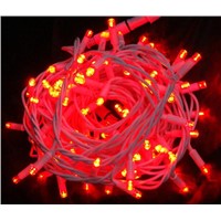 string light with red led and white cable