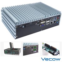 Fanless Embedded System with 6 GbE, Isolated DIO, SUMIT, and Intel QM77 Express Chipset