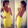 2013 Sexy Backless Halter Bandage Dress Evening Party