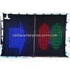 P7 3M*4M 2352 leds LED Video Curtain With PC Controller For DJ Wedding Backdrops,LED Vision Curtain