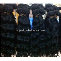 AAAAAA Spring Curl peruvian virgin human hair weft/weaving/extension