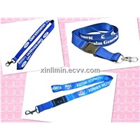 Fashional custom printed polyester lanyard with accessory