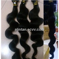HOT 8-20inch 100% Indian Virgin Human Hair Weave Extension Body Wave Hair Weft Black Free Shipping