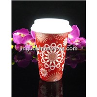 Promotional Porcelain Double Wall Cup