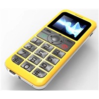 1.8 inch quad band single sim card elder/Senior mobile phone Thermometer+SOS emergency calls CE