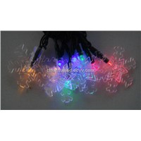 20 LED hoilday christmas decoration string light with snow