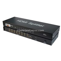 3D support 1x16 Port HDMI Splitter with HDCP compliant &amp;HDMI 1.4v