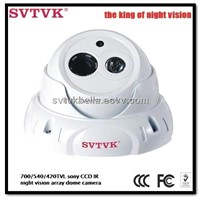 420/540/700TVL 1/3 sony CCD Sensor 3.6mm Fixed Lens array dome infrared night vision camera