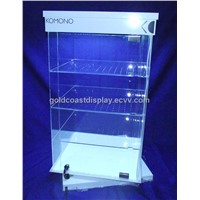 4-shelve rotary lockable display showcases with lights -  AD1066