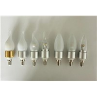 6W E14 LED Candle Bulb Light  AC90V-270V White | Warm White high power with milky/frosted cover