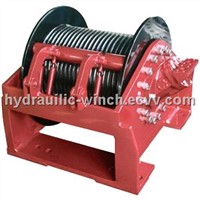 3 ton/ 30KN hydraulic winch with cable roller