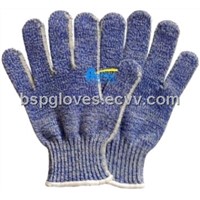 7 Guage Aramid Fiber HPPE Seamless Knitted Anti Cut Work Gloves BGKK072