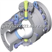 API6D Cast steel Trunnion Mounted Ball Valve RF
